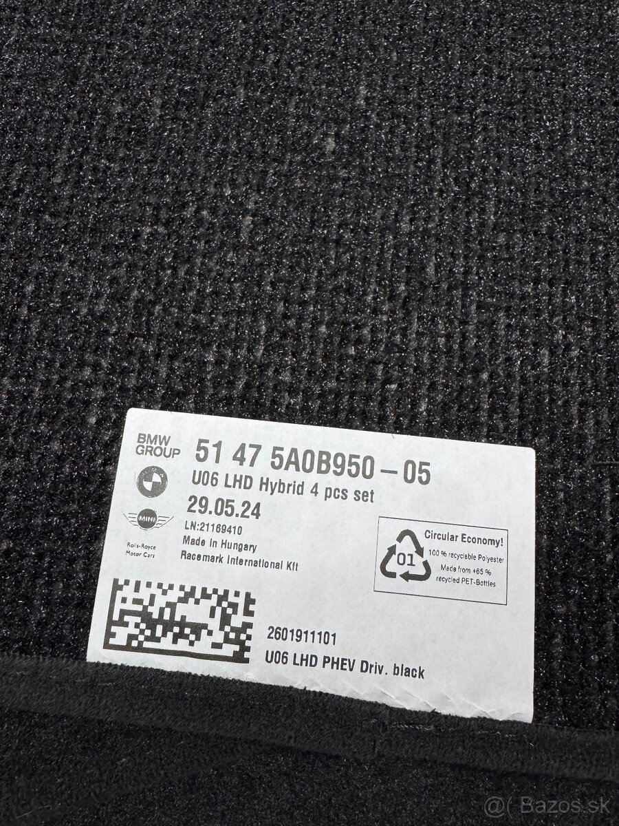 BMW X1/iX1 U11 rohožky originál - 3