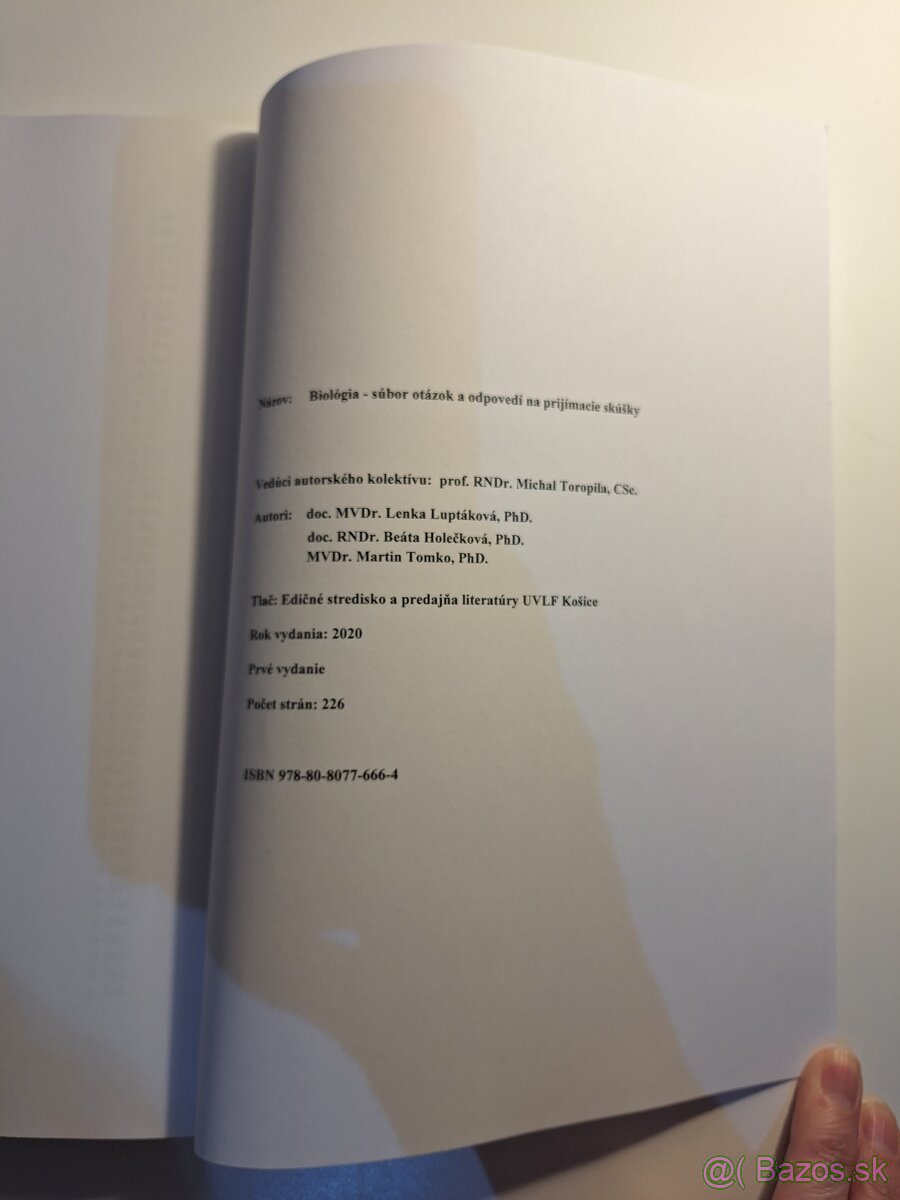 UVLF Farmácia KE prijímačky - 3