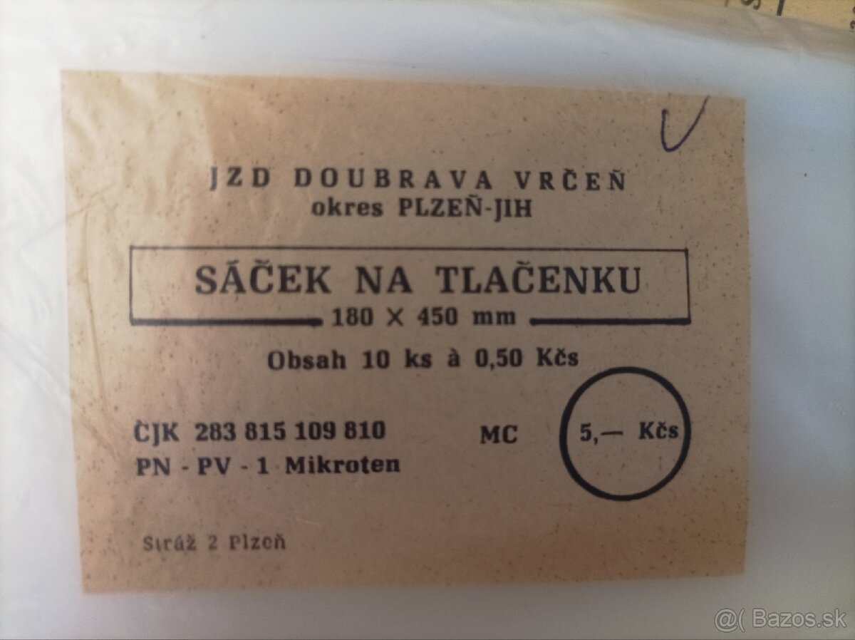 Sáčky na tlačenku #JZD Doubrava Vrčeň
- 3