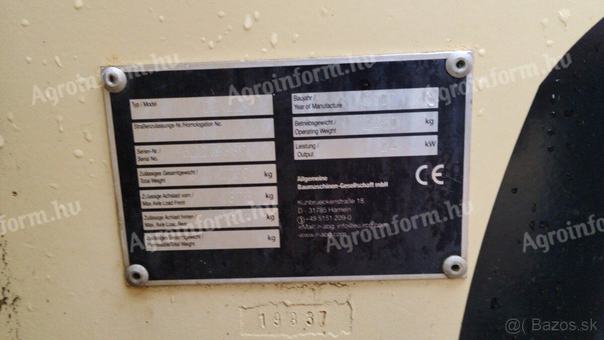 Vibračný cestný valec Ingersoll Rand DD22 - 3