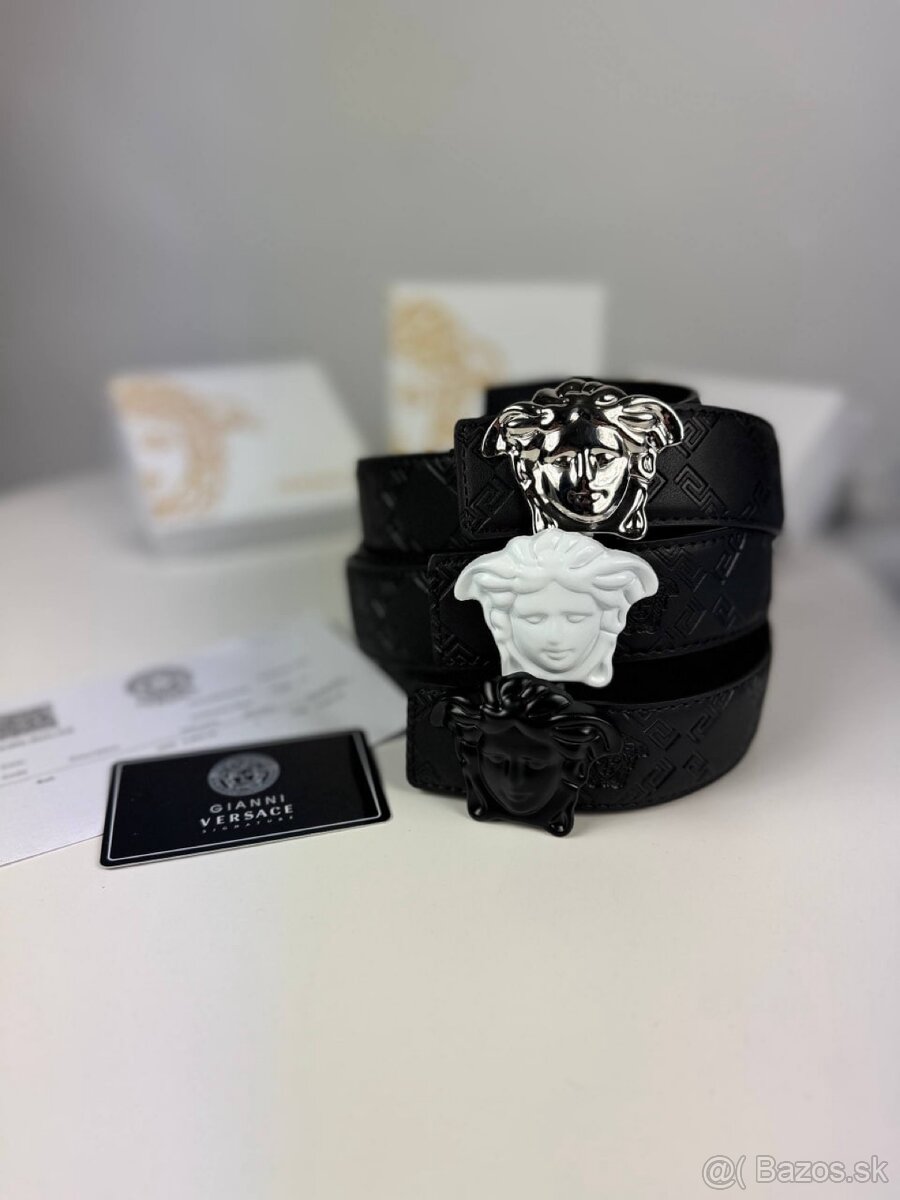 Kožený opasok Versace - 3