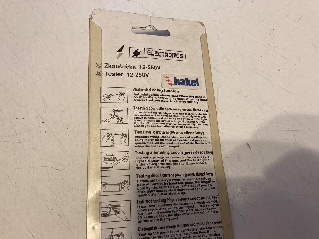 Skúšačka napätia kontaktná/bezkontaktná HAKEL - 3