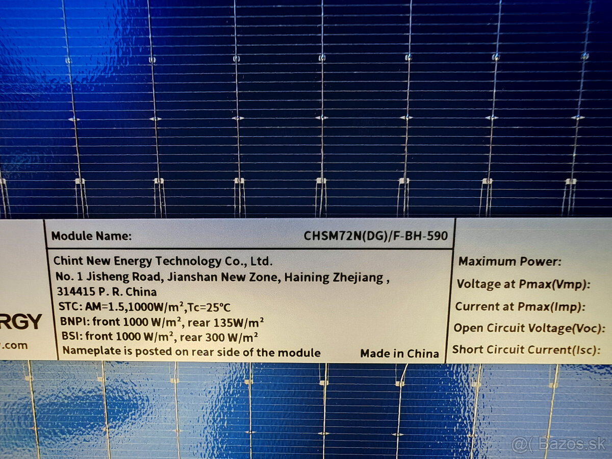 Fotovoltické panely 585W Bifacial - 3