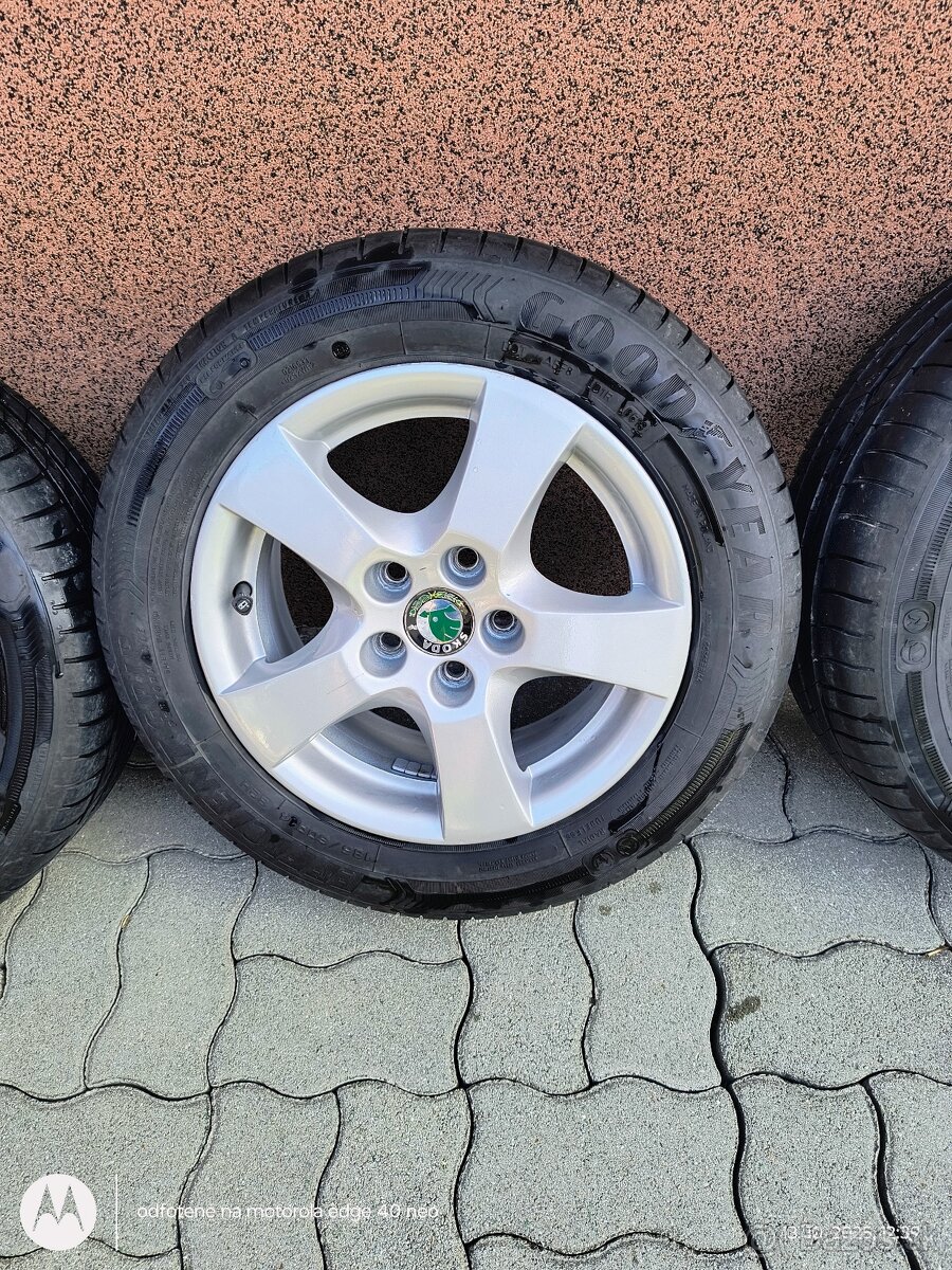 Elektróny 5x100 r14 + pneu 185/60 r14 - 3