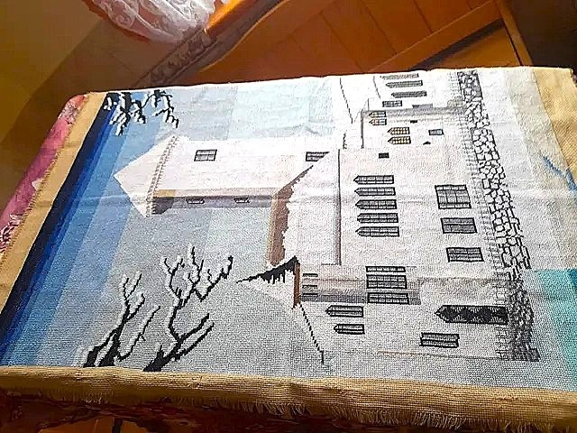 Výšivka - Budatínsky zámok 80x60cm - 3