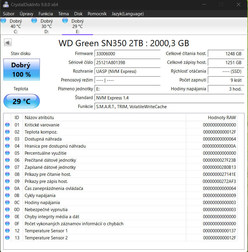 WD Green SN350 2TB - 3
