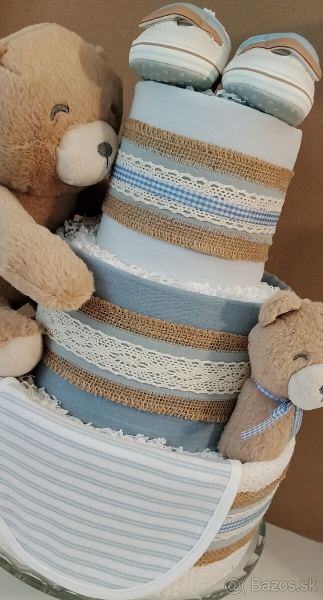 Plienková torta pre chlapčeka Mackov sen - 3