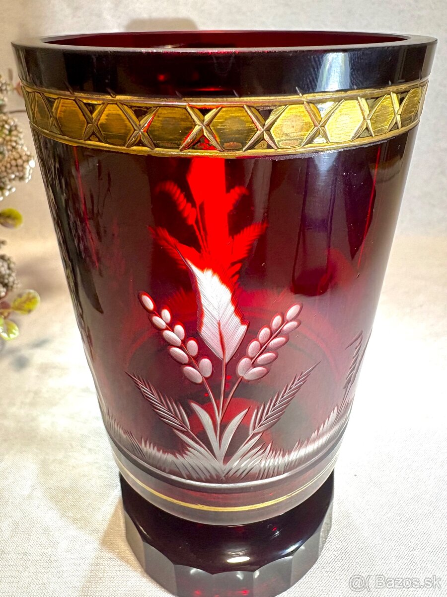 Biedermeier lovecký pohár rytina Top stav - 3