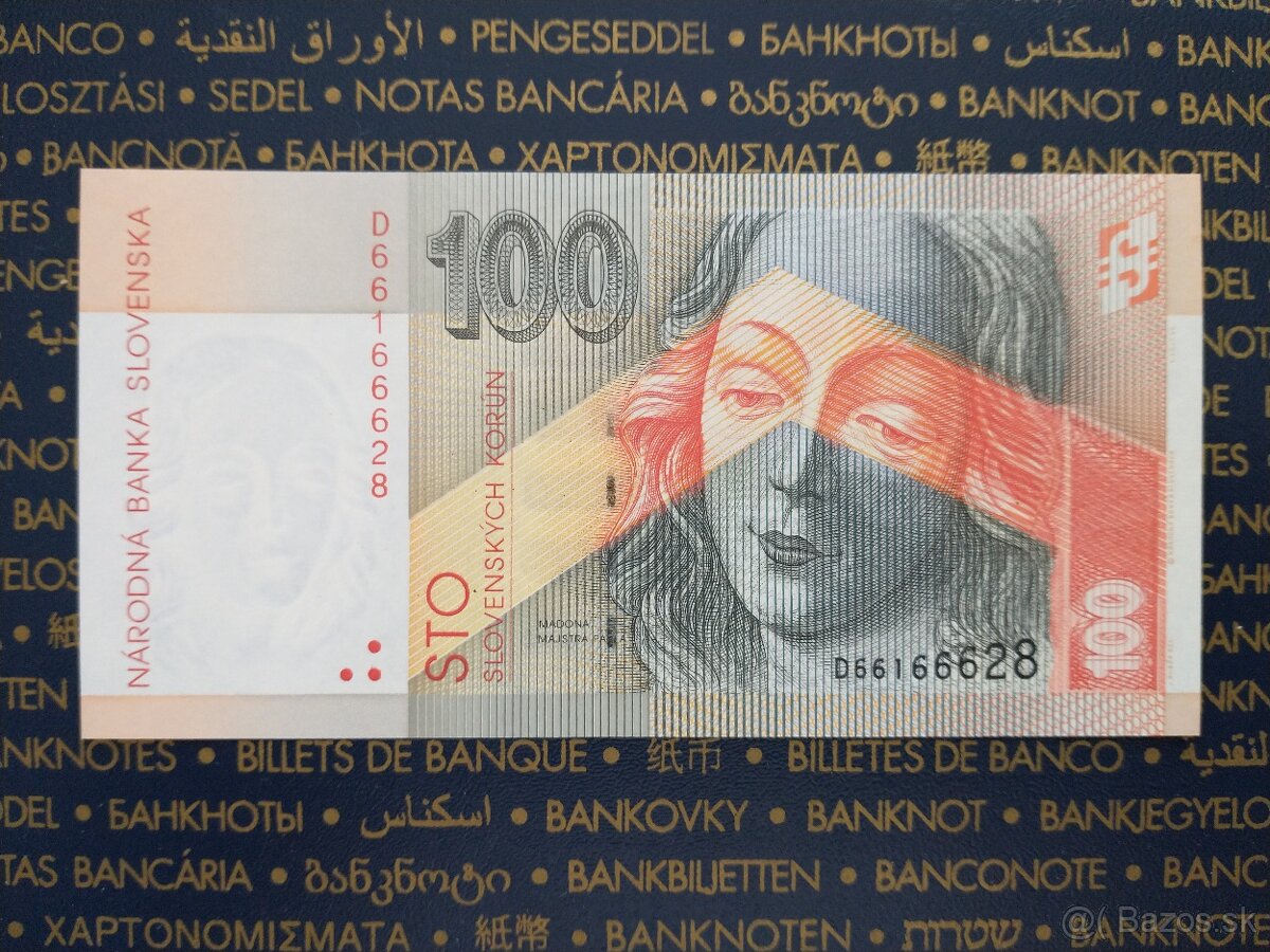 100Sk 2004 séria A, 1996 séria D, UNC - 3