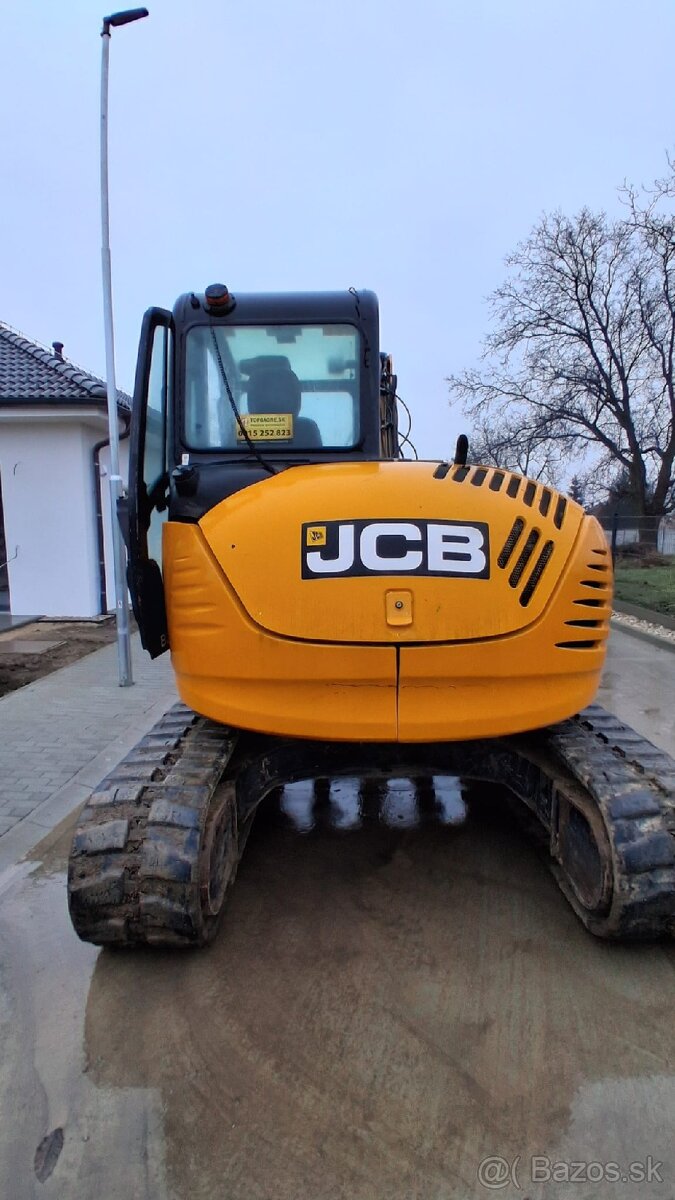 Bager JCB 8085. Klima, 2x lyžica, kosačka. - 3