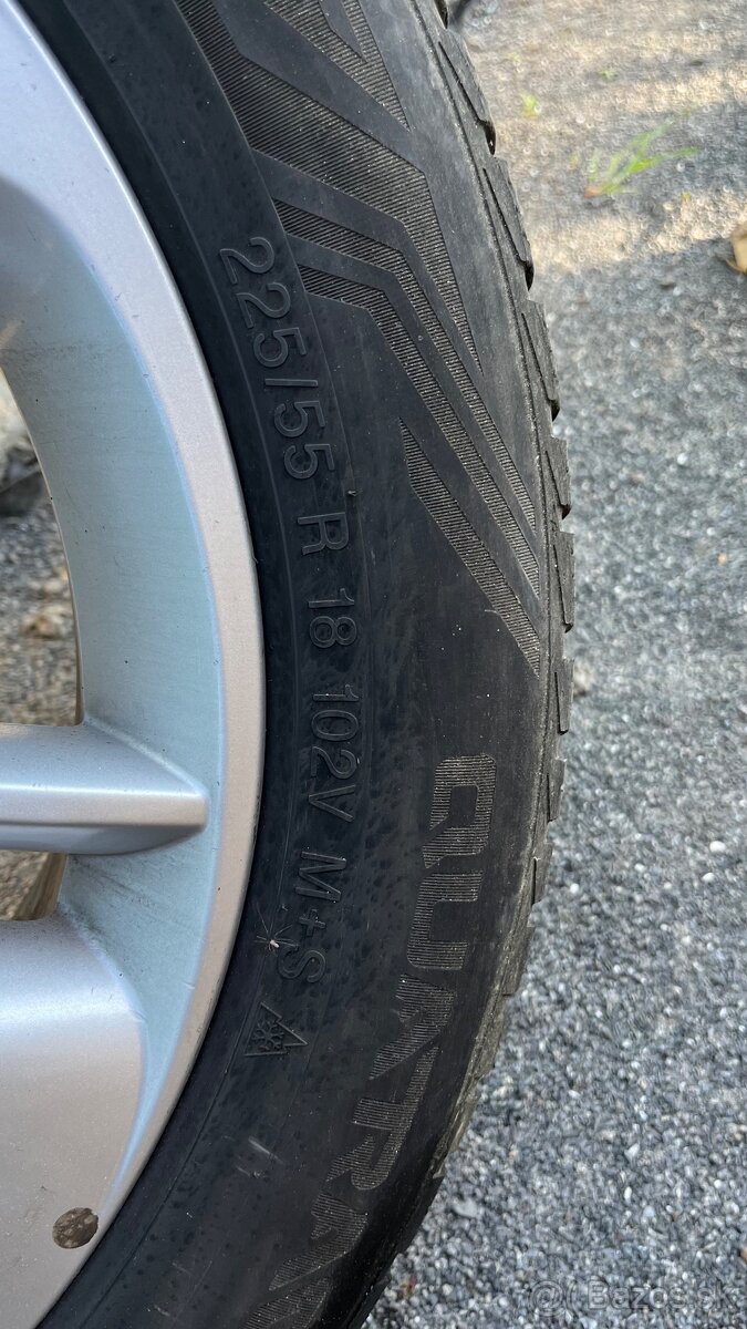 celorocne pneumatiky disky renault nissan 5x114.3 225/55 r18 - 3