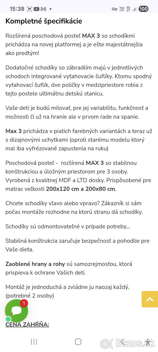 Poschodova postel - 3