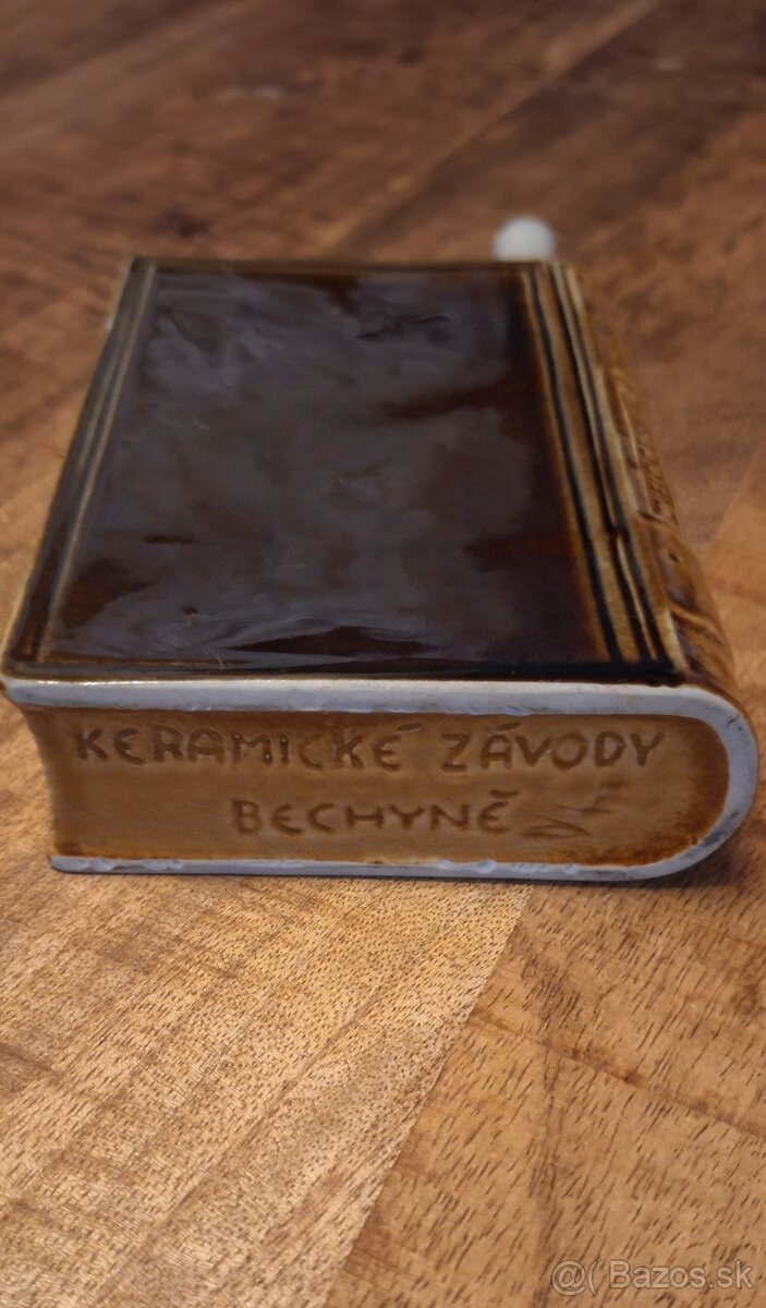 Stará keramická fľaša, ploskačka - 3