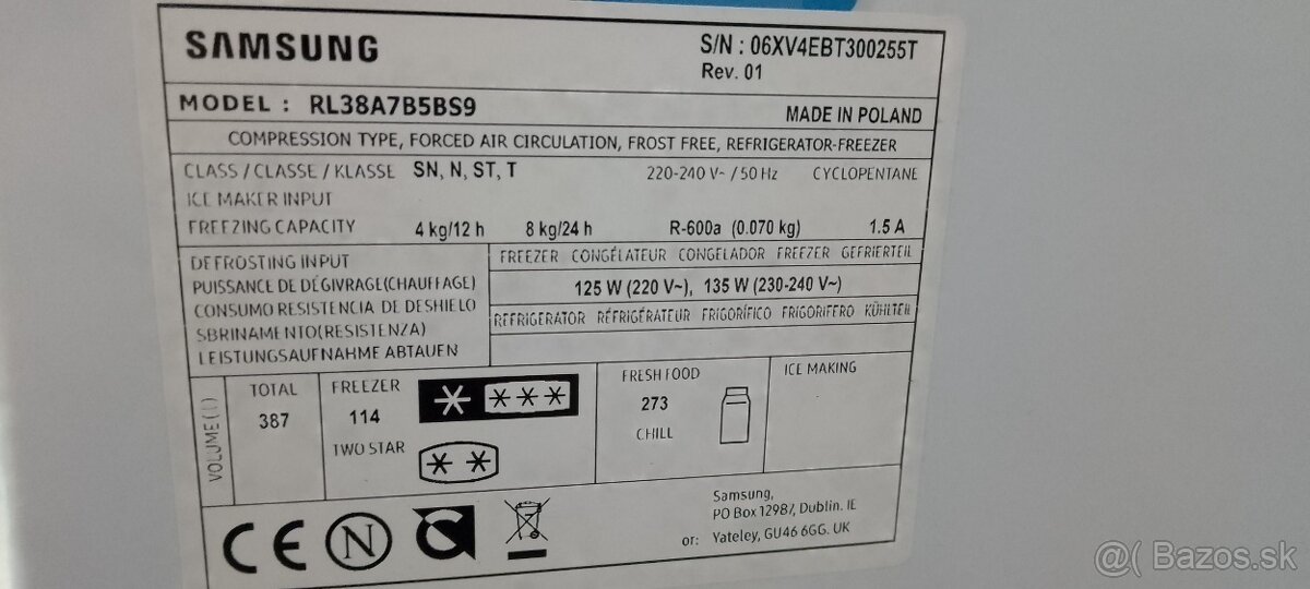 Samsung chladnička s mrazničkou - 3