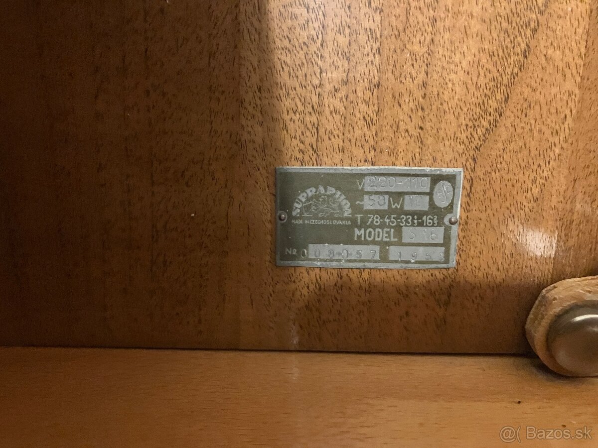 Supraphon 1958 a Radio Saturn 1982 - 3