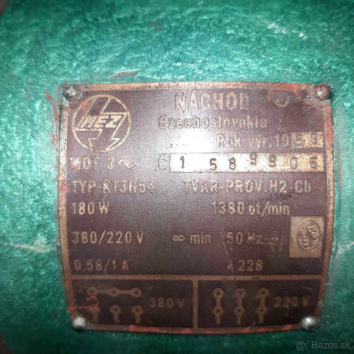 MEZ NACHOD ELEKTROMOTOR 380/220V - 3