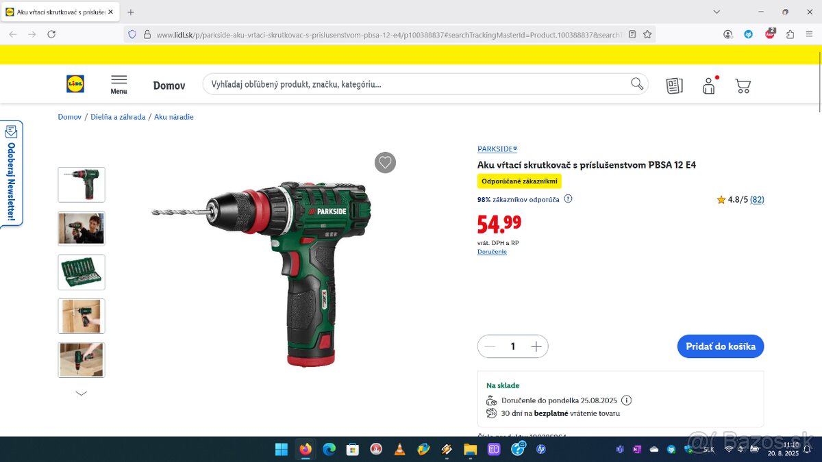 Aku vŕtacie skrutkovače Parkside - 3