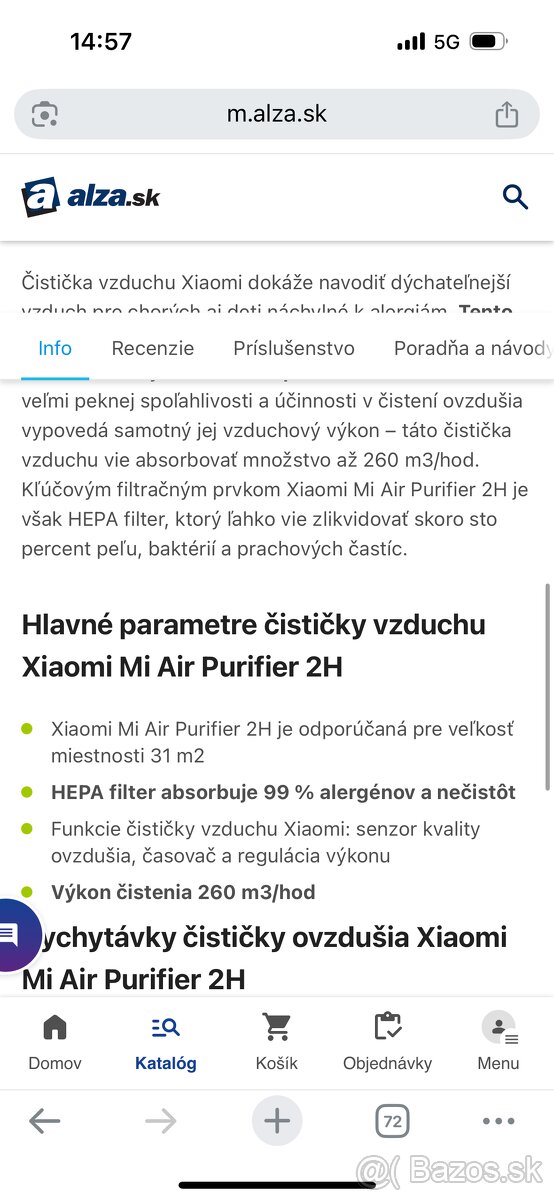 Cisticka vzduchu xiaomi viac info na foto - 3