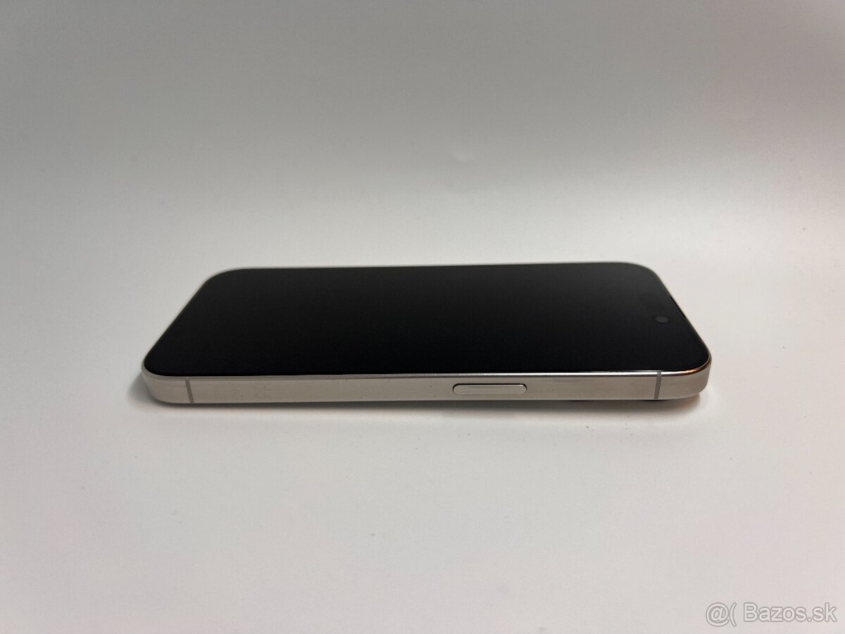 IPHONE 15 PRO WHITE TITANIUM 128GB ZÁRUKA - VEĽMI DOBRÝ STAV - 3
