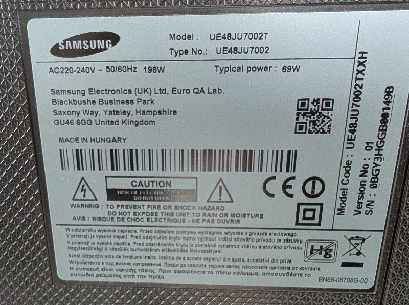 4K televizor Samsung 48" / 121cm - 3