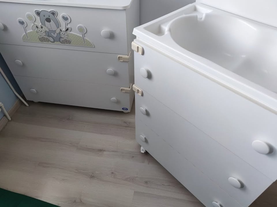 Pali detská postieľka + prebalovací pult SMART JOY + komoda - 3