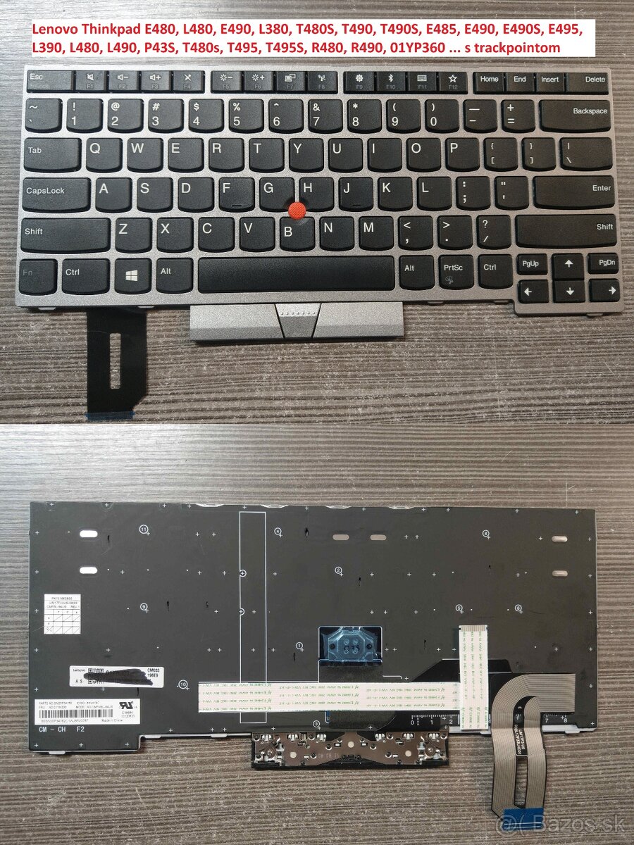 Klavesnice Lenovo X240/E480 L480/L530 T430 T530/ E450/E470 - 3