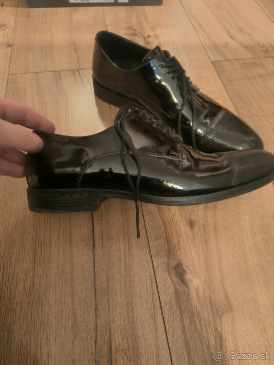 Spoločenské topánky čierne - 3
