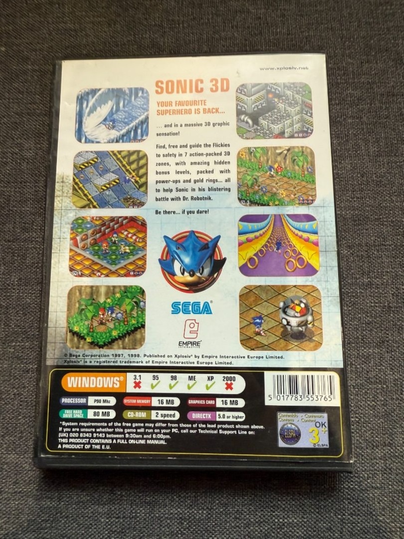 PC hra: Sonic 3D – Flickies' Island + Virtua Fighter 2 - 3