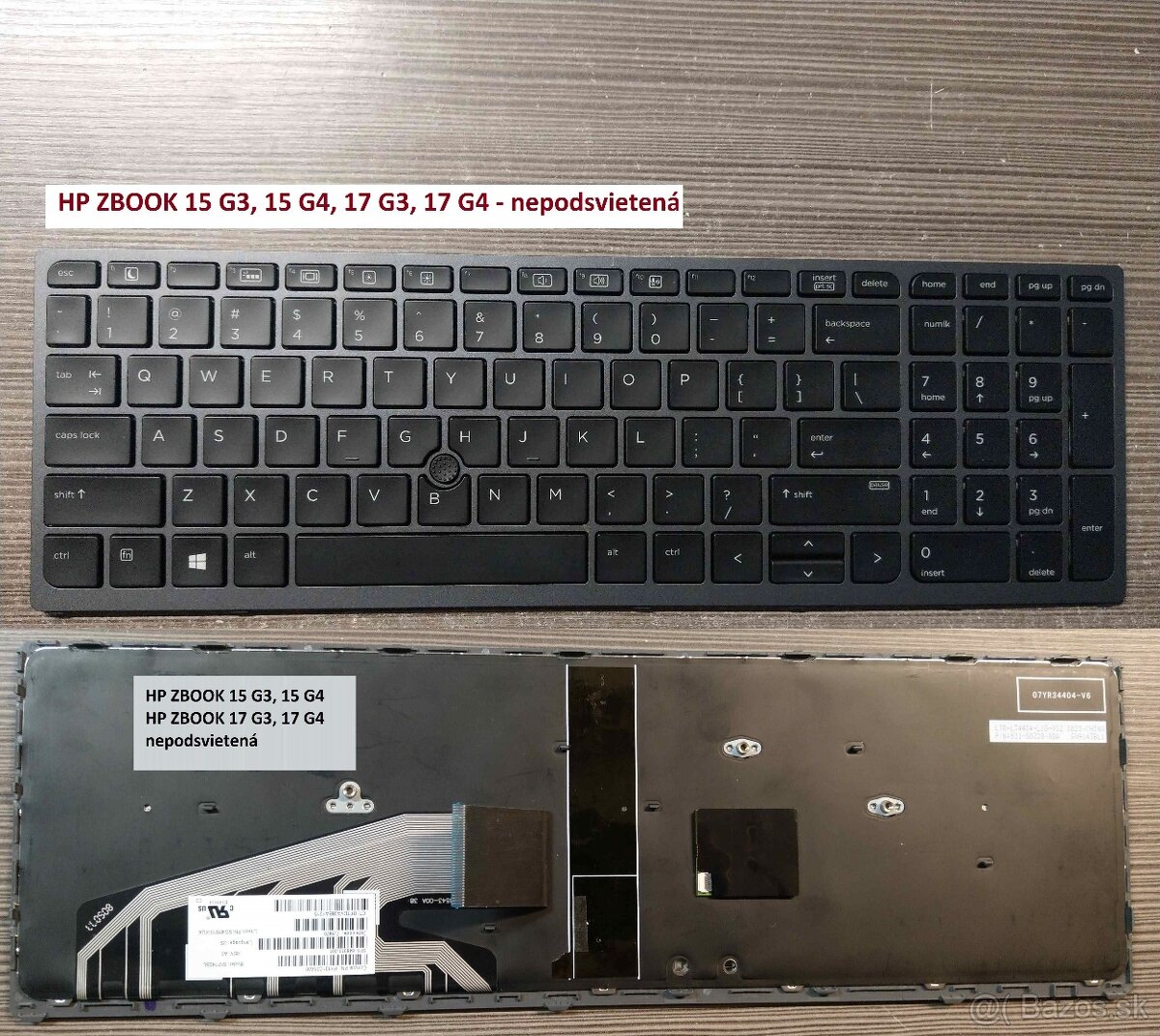 Klavesnice HP Zbook 15 G5 G6 17 G3 G4/HP 4530S 4535S 4730 SK - 3