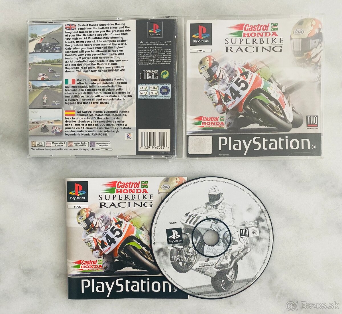 Castrol Honda Superbike Racing Playstation 1 / PS1 - 3