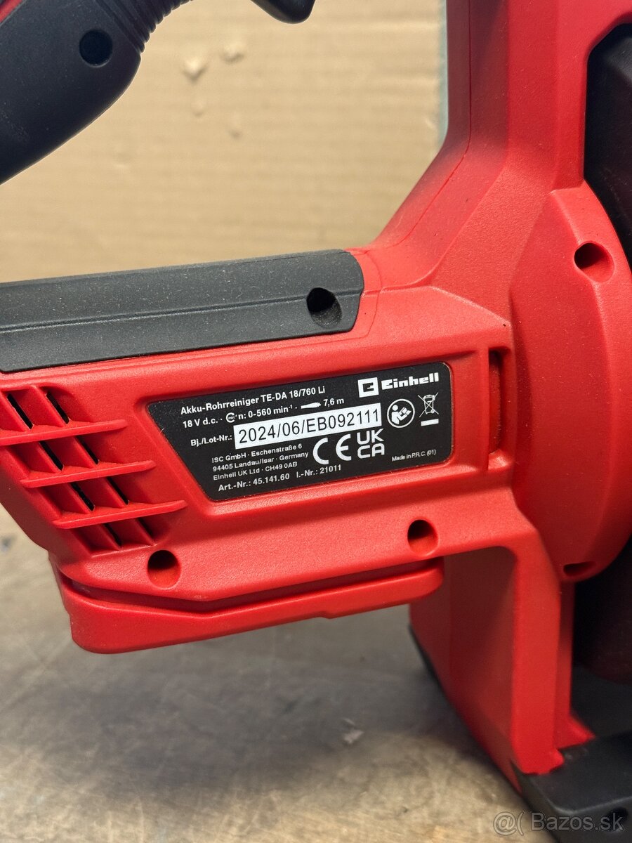 AKU čistič rúrok Einhell - 3