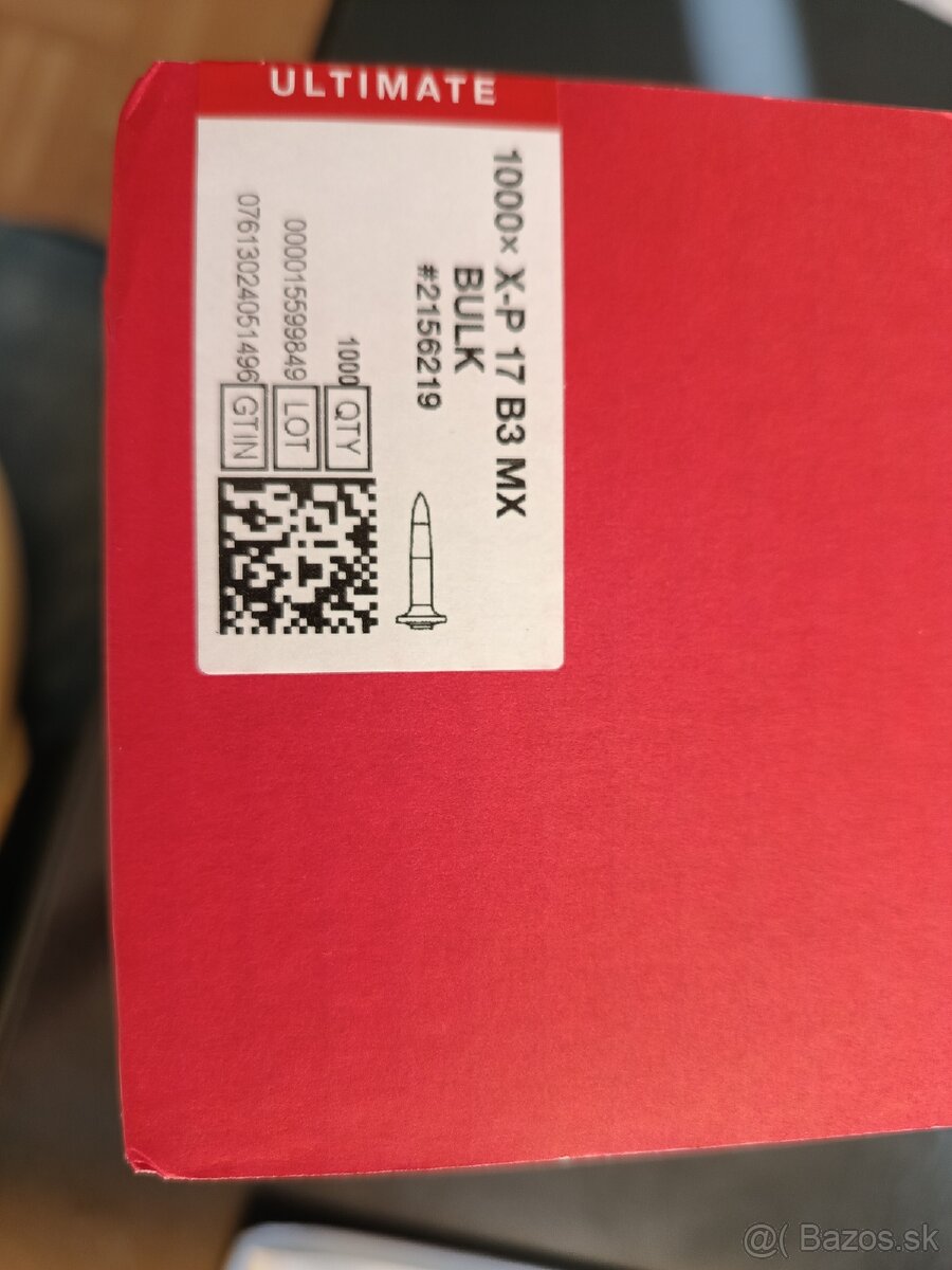 Klinec do betónu X-P 17 B3 MX BULK - 3