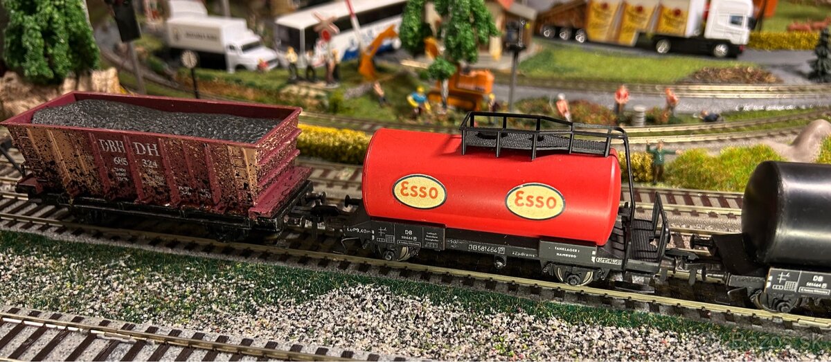 železnica H0 - už rarita - vagóny Fleischman, staré, kovové - 3