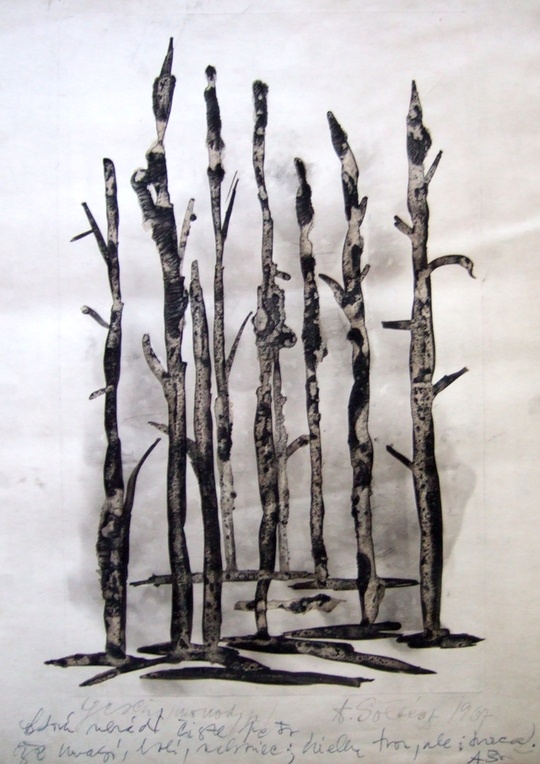 akvarel, serigrafia, BLAŽO, grafiky, obraz - 3