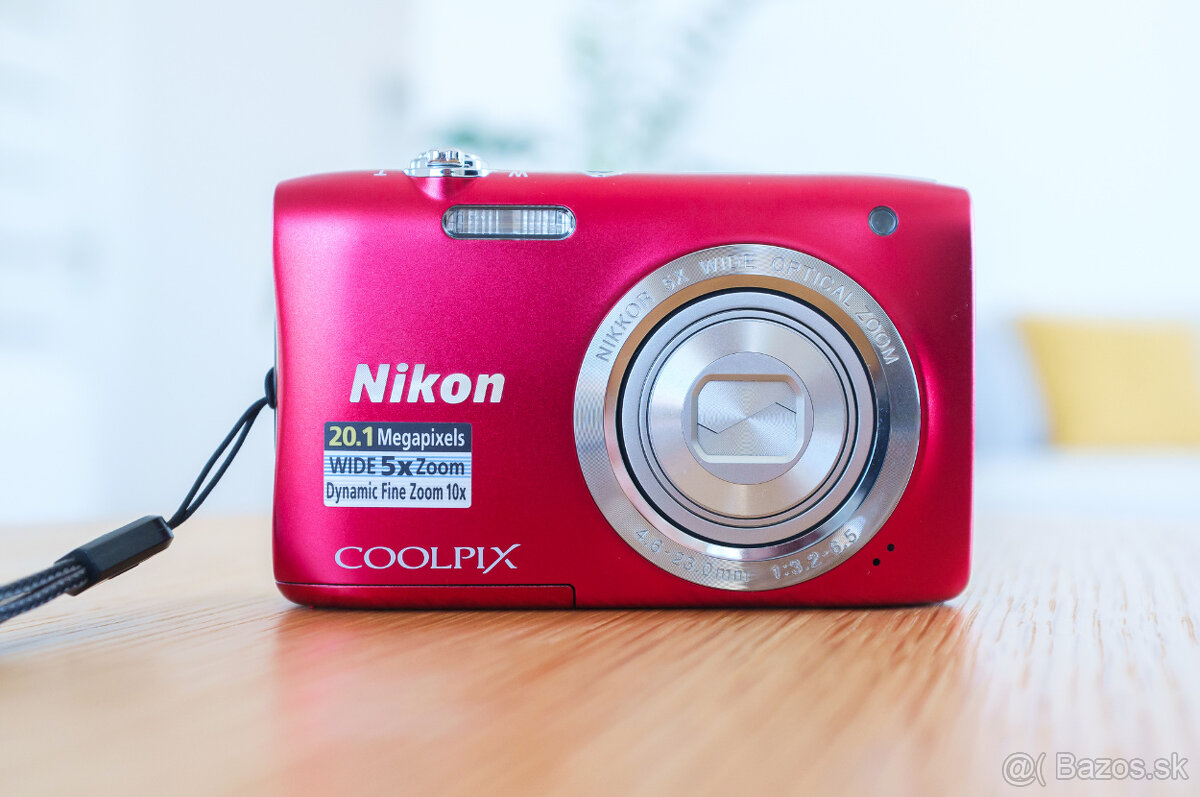 Nikon Coolpix S2900 červený - 3