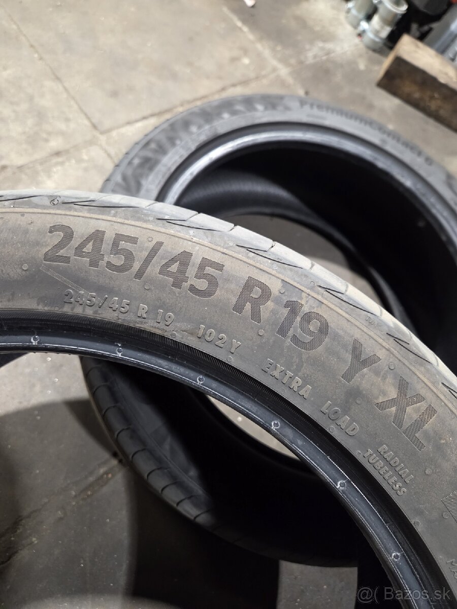 2x letné 245/45 r19 XL Continental - 3