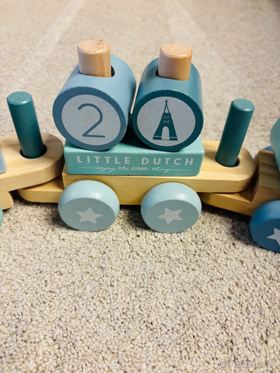 Krásny drevený Little Dutch vláčik - 3