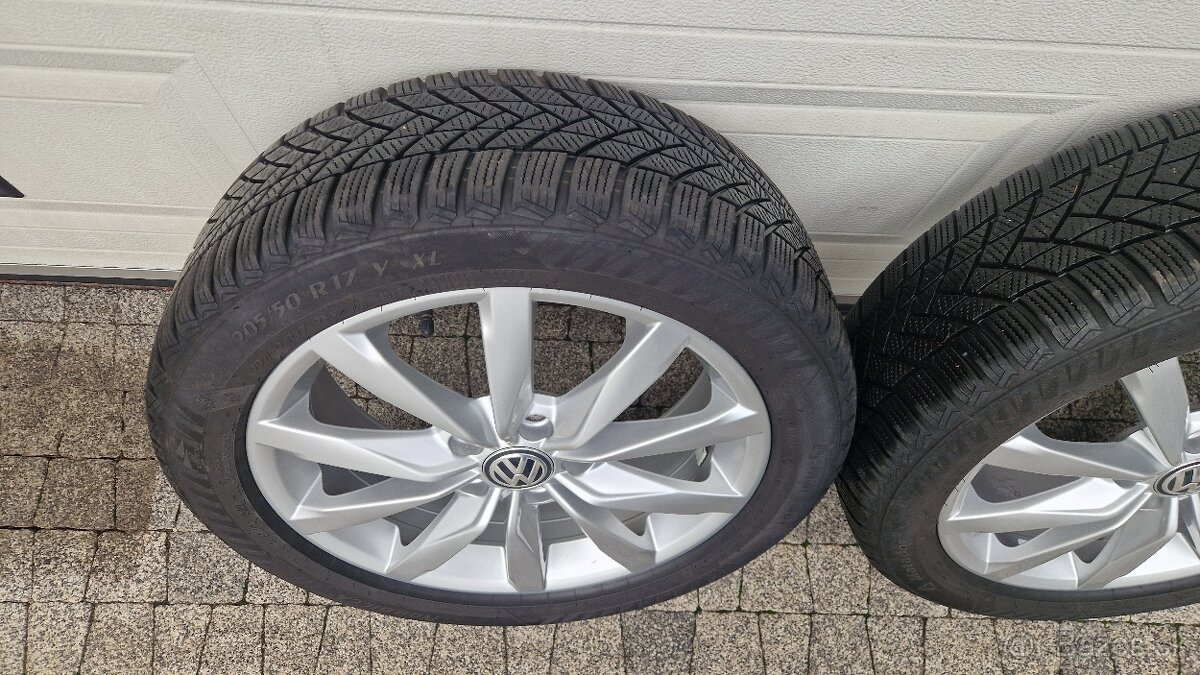 Zimná ALU VW sada 205/50 R17 , 5x112, VW Golf Vll - 3