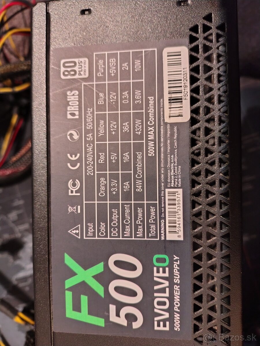 Počítačový zdroj Evolveo 500W - 3
