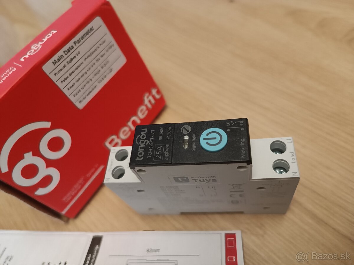 Smart ZigBee istič / vypínač Tongou 25A (Tuya / Smart Life) - 3