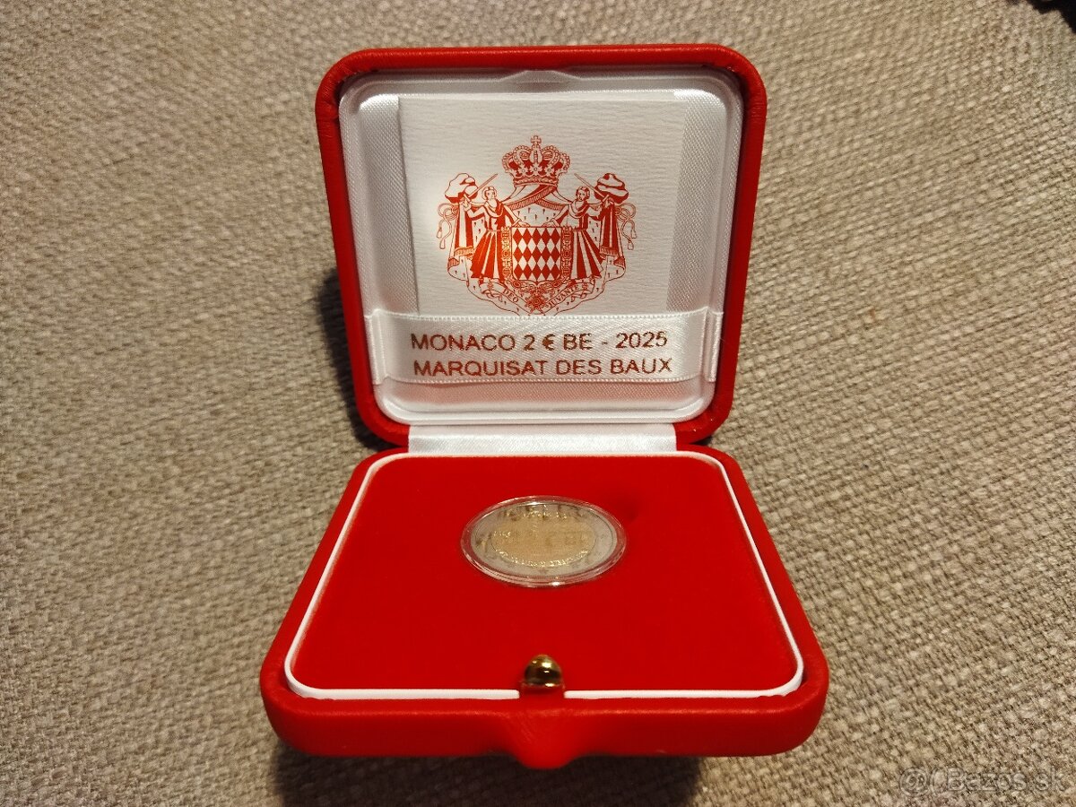 2€ minca Monako 2025 - Markízstvo Baux - 3