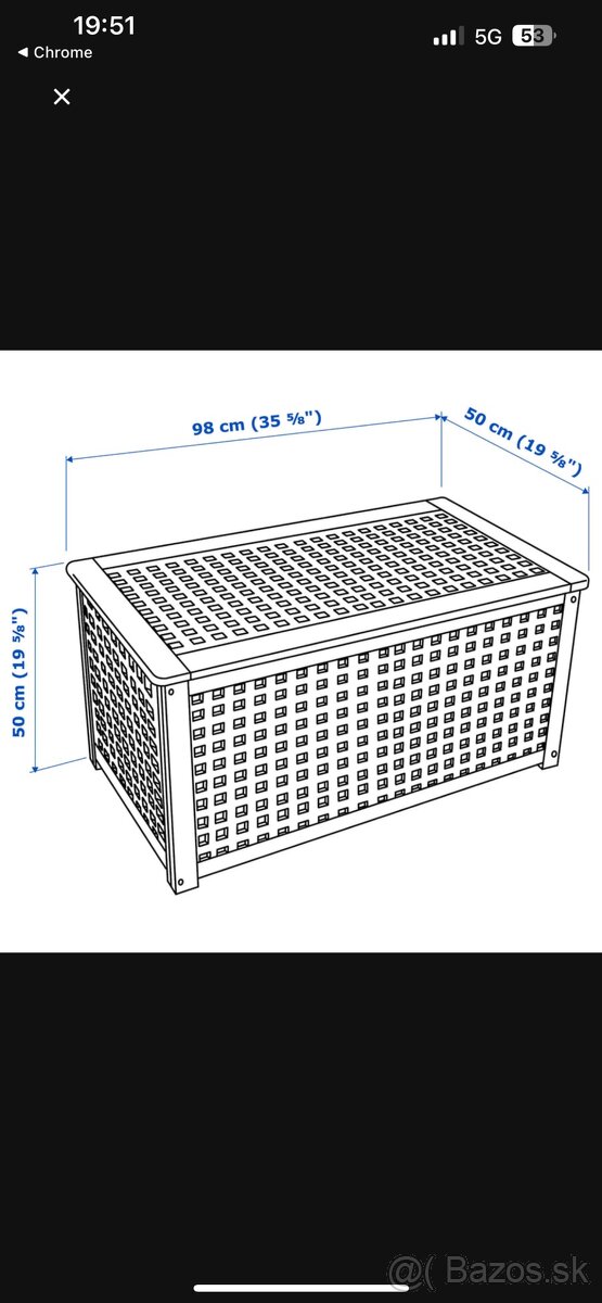 prídavný stolík akácia - 3