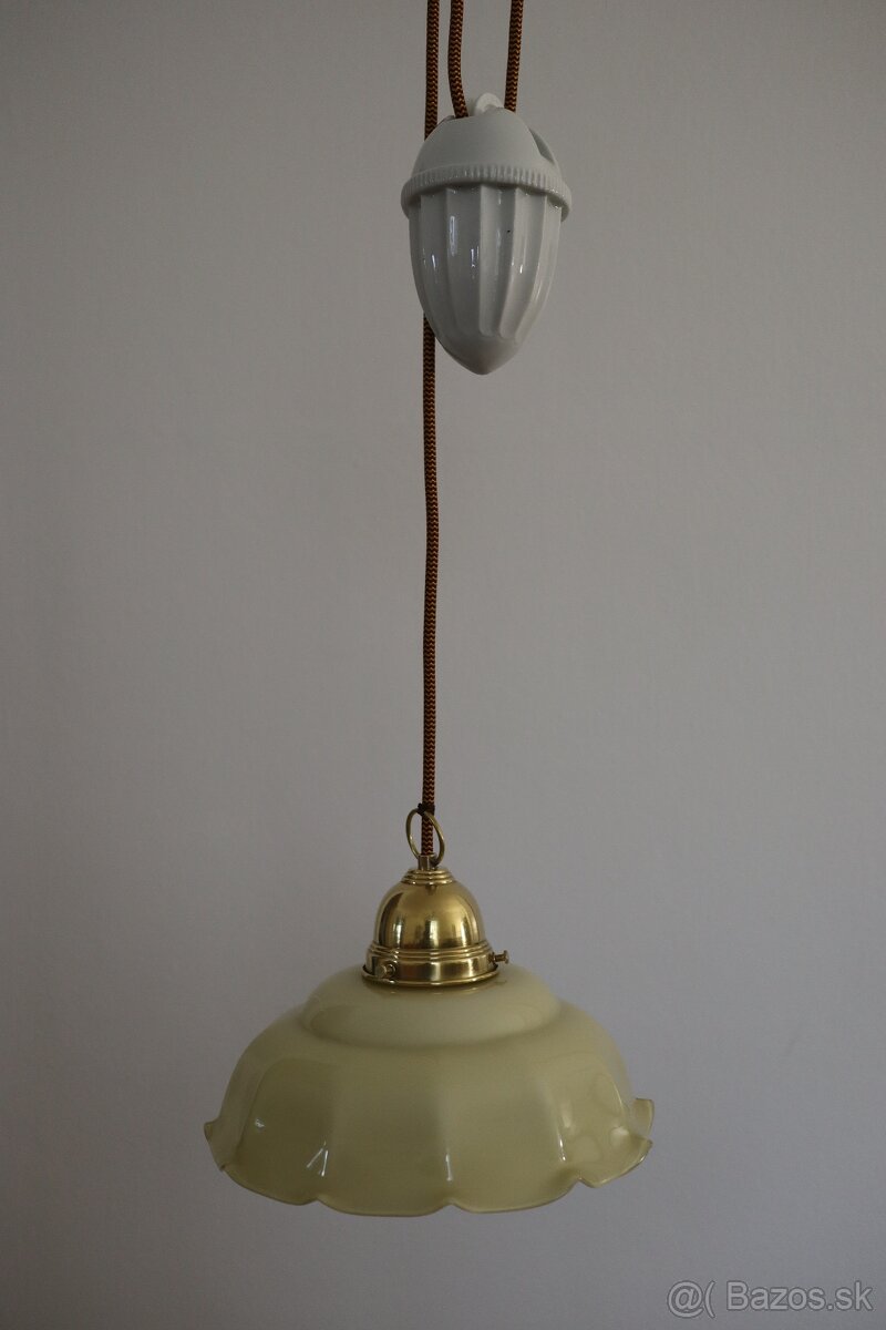 Starožitná kuchynská lampa sťahovacia. - 3