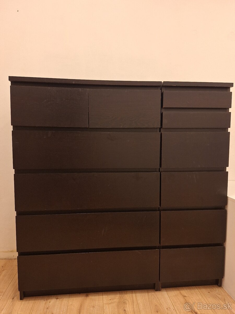 Dyhovana cierna suflikova komoda IKEA - 3