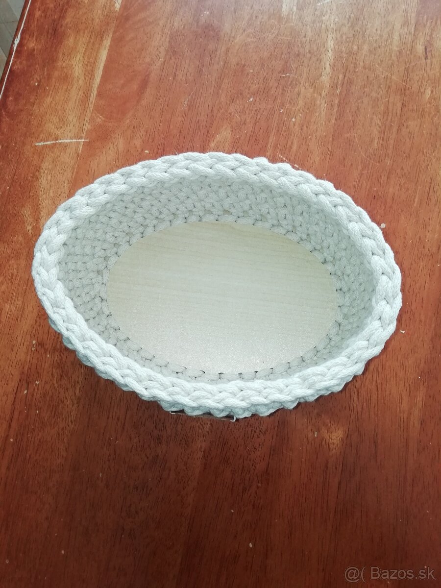 Háčkované košíčky, vianočný darček - 3