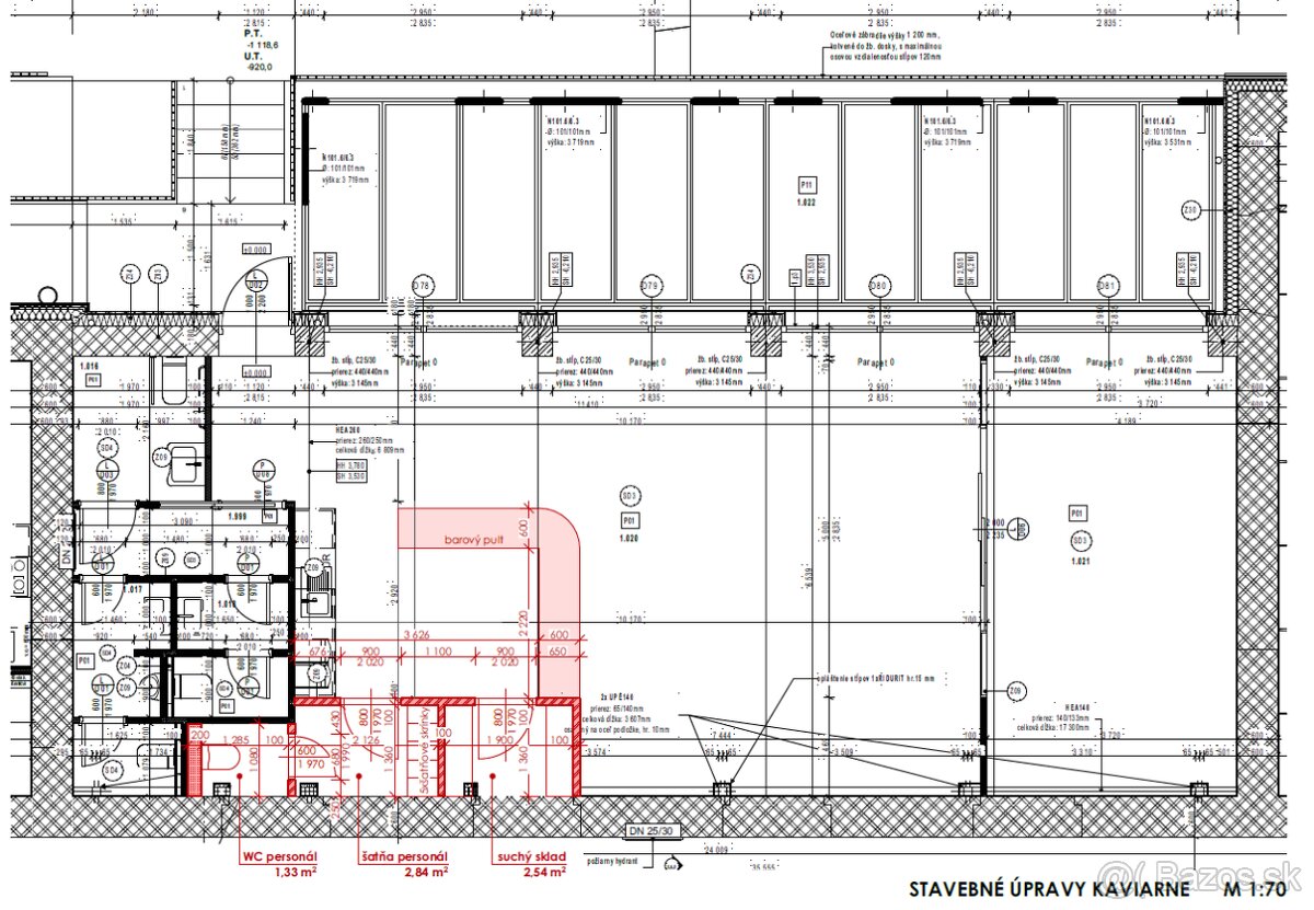 Kaviareň v projekte Tri Háje – 120 m² + terasa 50 m² - 3