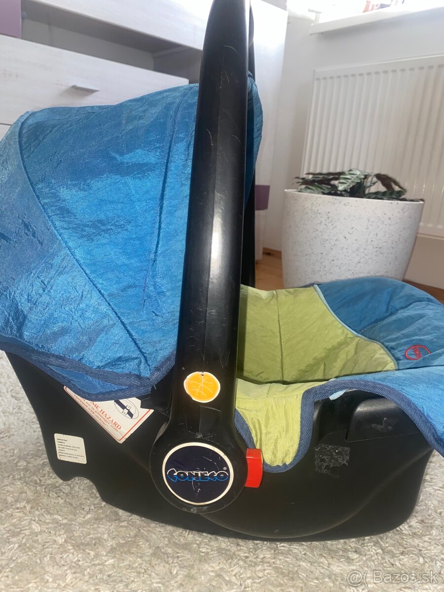 Autosedačka / vajíčko Coneco – modro-zelená - 3