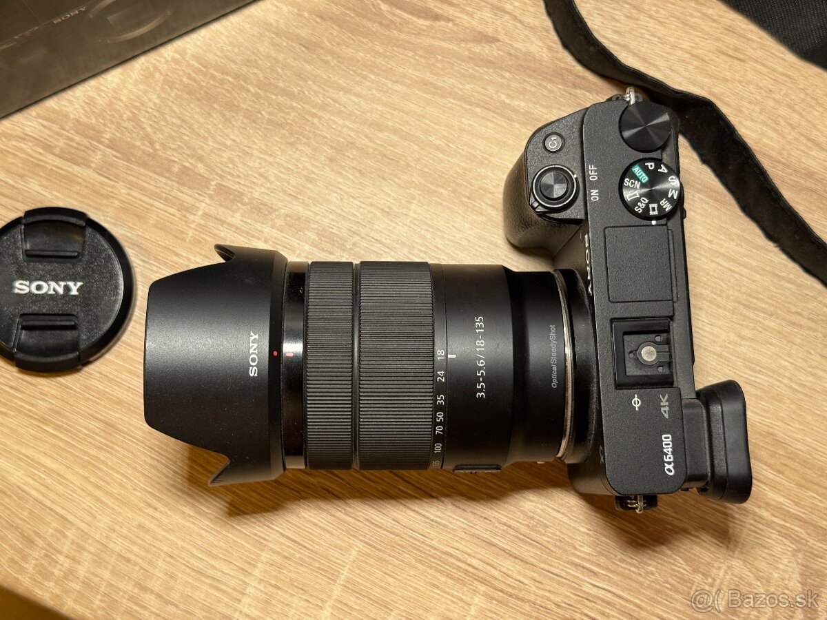 Predám Sony A6400 s objektívom 18-135mm - 3