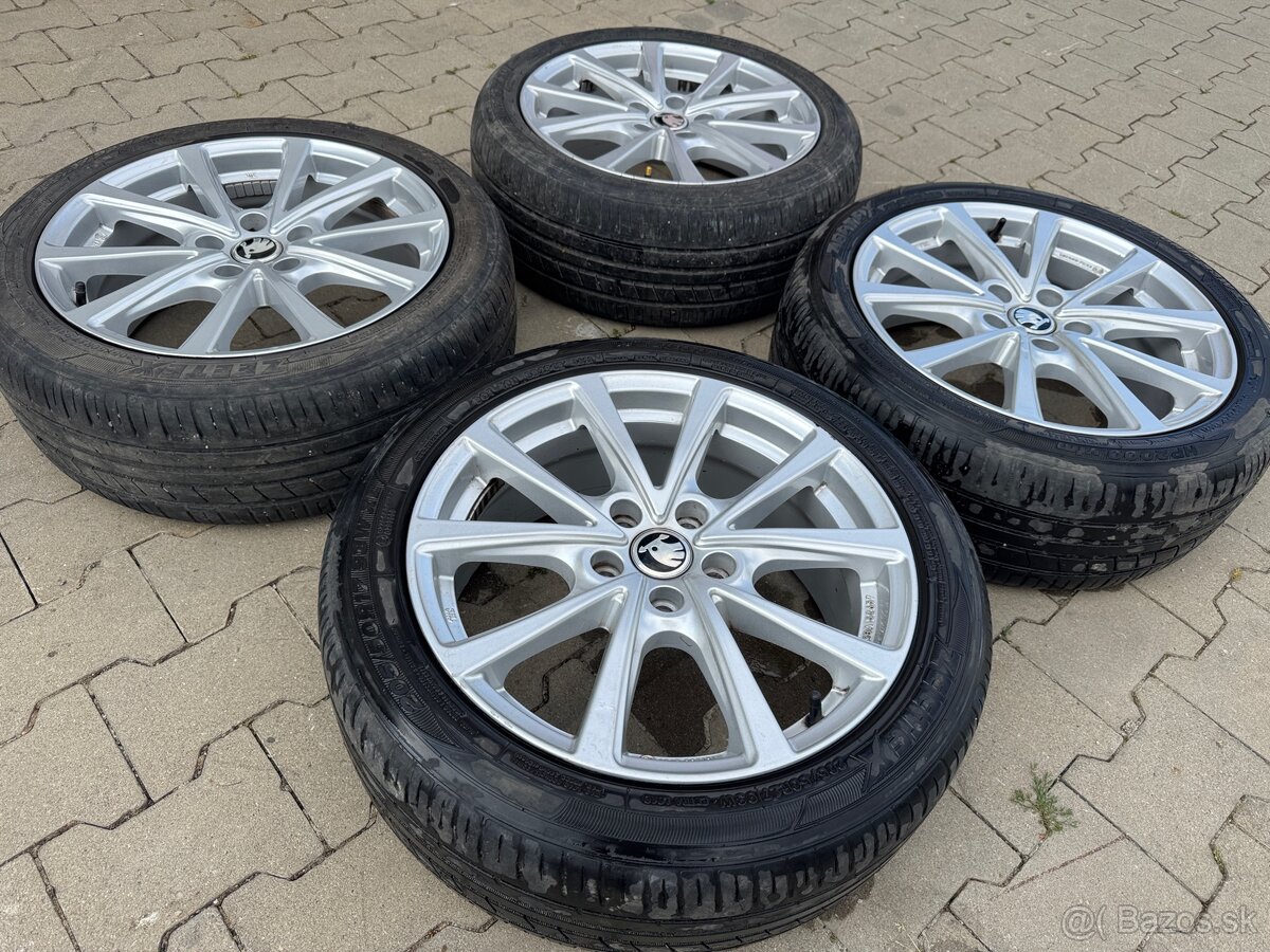 Skoda original Elektrony 17R + Pneu - 3