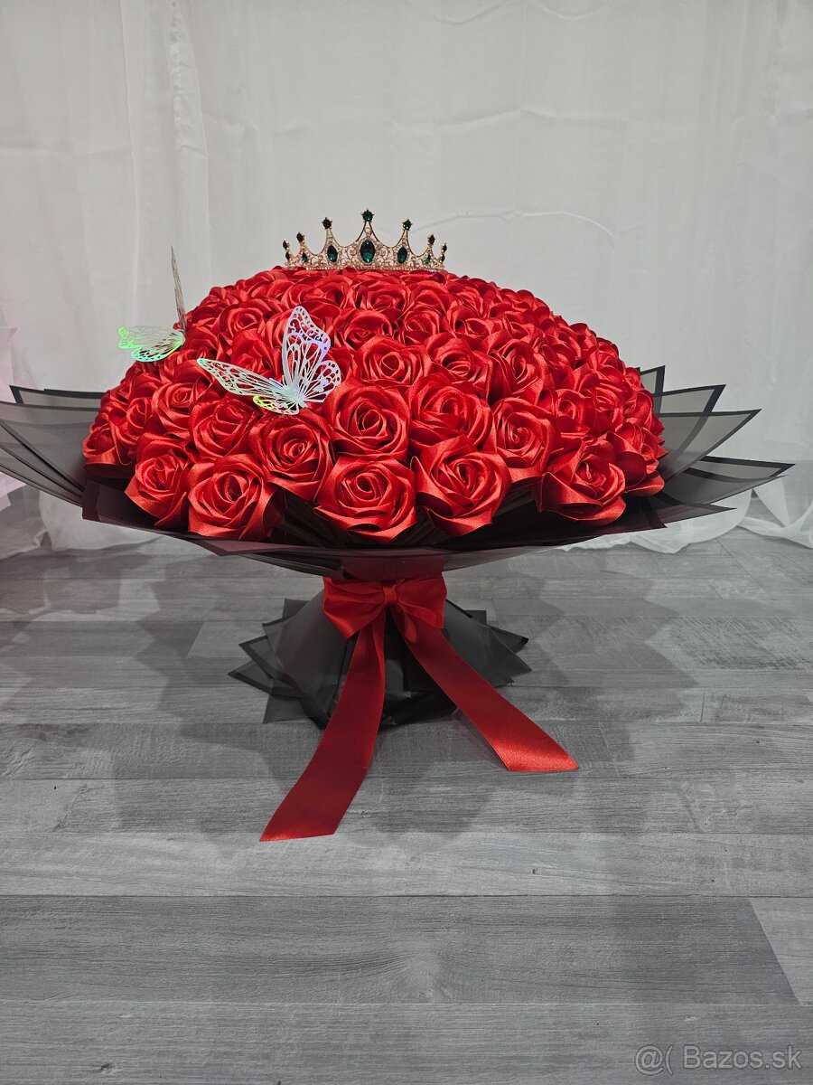 🌹 Kytica zo 101 večných ruží 🌹 - 3